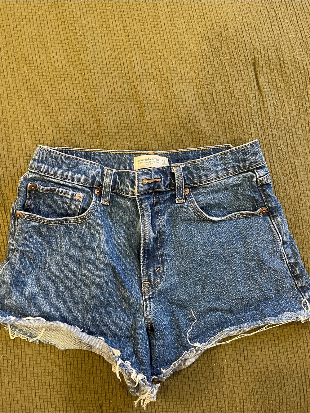 Abercrombie & Fitch Blue Denim Cutoff Shorts